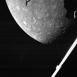 La sonda BepiColombo llegó a gravitar a 199 kilómetros sobre la superficie de Mercurio. 