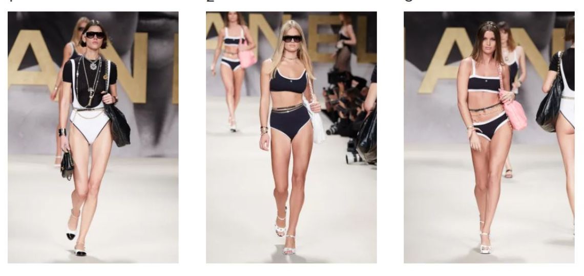 Chanel 2022: Bikinis tiro alto y tejidos para el verano en la Semana de la Moda de París