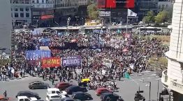 Manifestación de Organizaciones Sociales en el centro Porteño 202211005