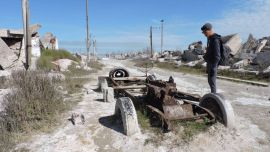 Camioneta Dessotto modelo 31 sumergida 20 años en Epecuén