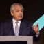 Alberto Fernández frente a los empresarios de COMARCO.