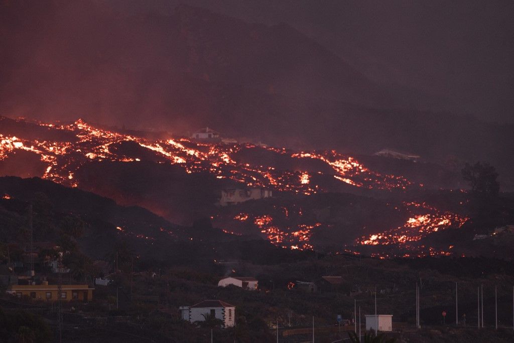 Desde el 19 de septiembre hasta el 9 de octubre, la lava del volcán Cumbre Vieja cubrió más de 497 hectáreas y afectó a 1.282 edificaciones