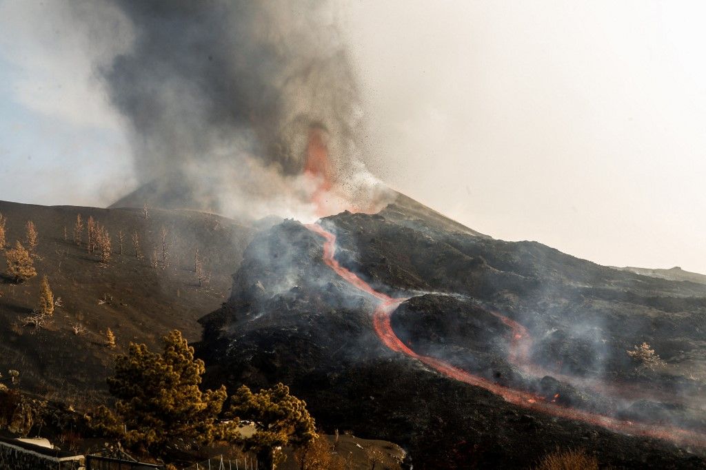 Desde el 19 de septiembre hasta el 9 de octubre, la lava del volcán Cumbre Vieja cubrió más de 497 hectáreas y afectó a 1.282 edificaciones