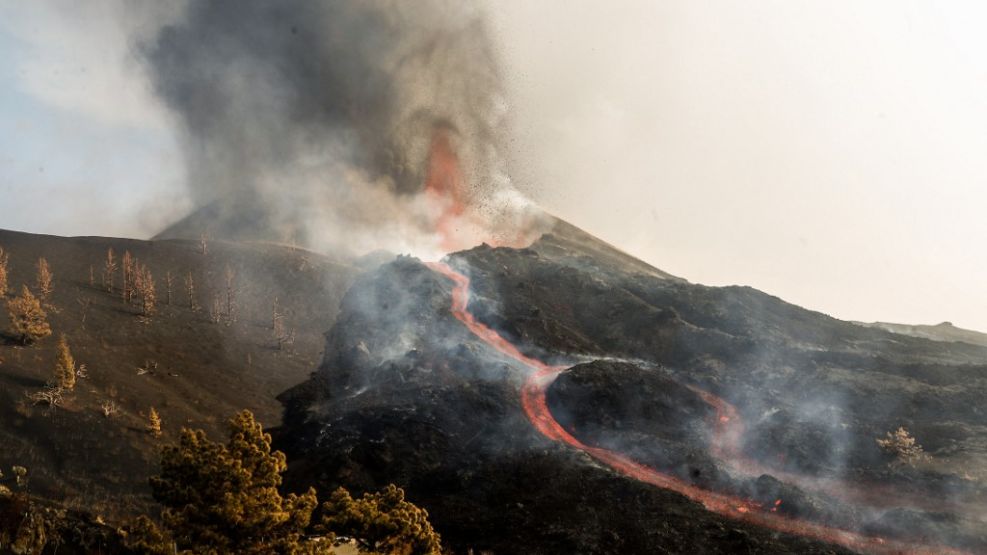 lava del volcán Cumbre Vieja