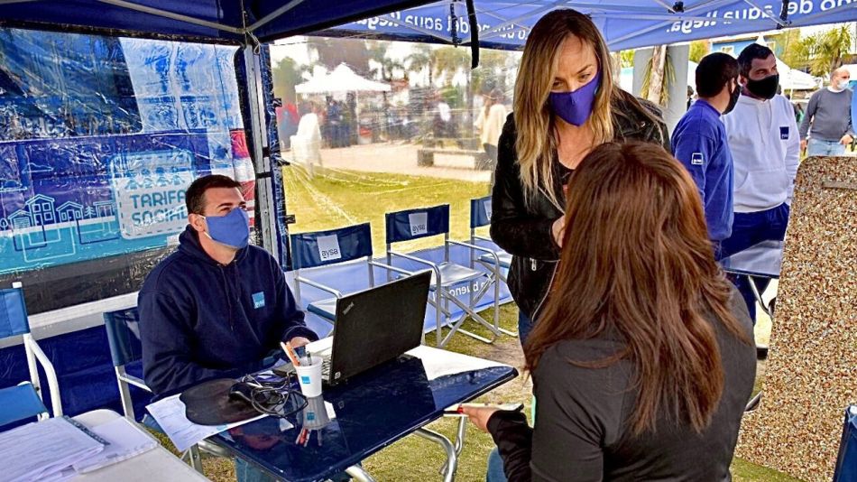 Malena Galmarini, en el operativo interministerial que se realizó en la localidad de Bancalari.