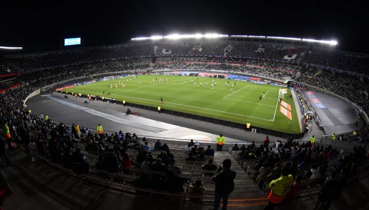 La Selección argentina volvió a ser local en el Monumental con 36 mil hinchas presentes. //Télam