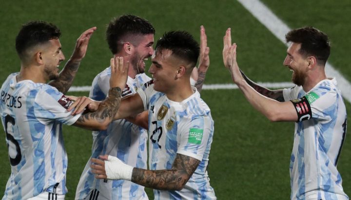 La Selección argentina sigue de festejo y de racha tras la consagración en la Copa América. //AFP