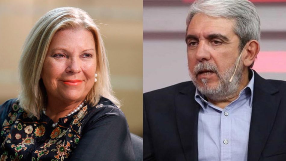 Elisa Carrió y Aníbal Fernández 20211012