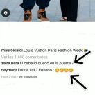 Zaira Nara y Neymar se burlaron de Mauro Icardi por su look gauchesco en la Semana de la Moda de París