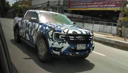 Primera imagen frontal (con claridad) de la nueva Ford Ranger