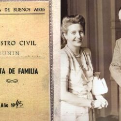 El casamiento de Perón y Evita. | Foto:Cedoc