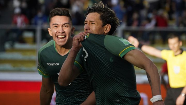 Bolivia ganó y sueña con el Mundial. //AFP