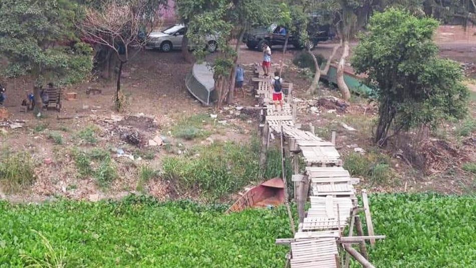 Puentes ilegales que se arman en el Pilcomayo 20211014