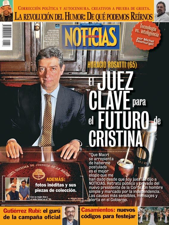 Tapa Nº 2338: Horacio Rosatti, el juez clave para el futuro de Cristina Kirchner | Foto:Pablo Temes