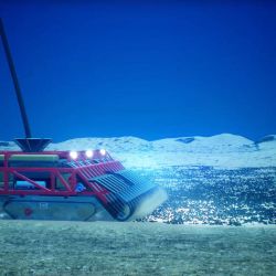 Visualisation of deep seabed mining (Screengrabs from MIT Mechanical Engineering video)
