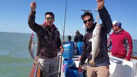 El buen clima y sobre todo la buena pesca han generado un movimiento importante durante los fines de semana.