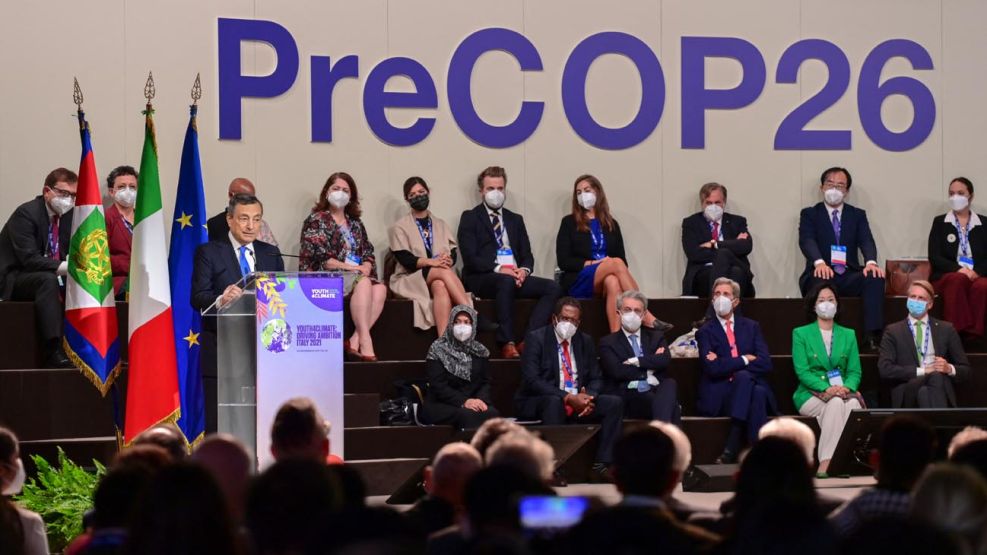 Cumbre previa a la COP 26 en el Centro de Conferencias de Milán 20211015