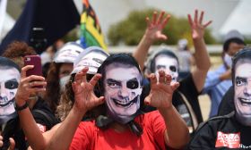 Anti-Bolsonaro protesters