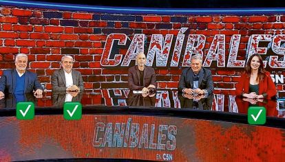 El staff original del programa Caníbales