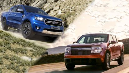 Caja y carga de la nueva Ford Maverick vs. Ranger