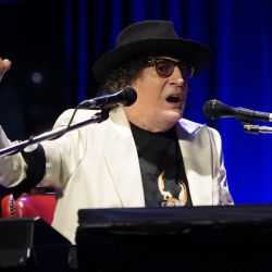 Charly García surprises fans with an impromptu performance at the Centro Cultural Kirchner (CCK) in Buenos Aires City on his 70th birthday.