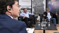 Gerardo Martínez y Teddy Karagozian, en la entrevista con Jorge Fontevecchia.
