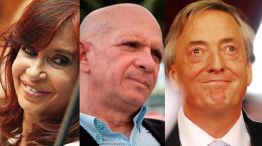 Cristina Kirchner, Néstor Kirchner y Hugo “El Pollo” Carvajal. 20211026