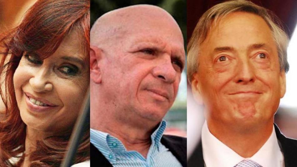Cristina Kirchner, Néstor Kirchner y Hugo “El Pollo” Carvajal. 20211026