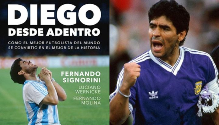 El libro de Diego Maradona que cuenta cómo el ídolo se recuperaba de sus lesiones. 