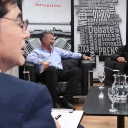 Jorge Fontevecchia en entrevista con Gerardo Martínez y Teddy Karagozian.