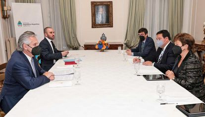 Alberto Fernández se encontró con la titular del Fondo en la embajada argentina en Roma. Antes, habló en el G-20, con críticas al acuerdo del FMI con Macri, que luego plasmó en un tuit.