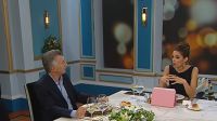Mauricio Macri, con Juana Viale en el programa de Mirtha en Canal 13.