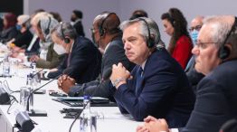 Alberto Fernández durante su intervención en la Conferencia de las Naciones Unidas sobre el Cambio Climático (COP26)