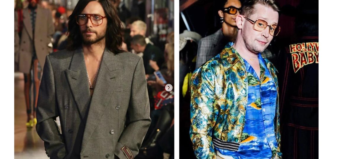 Gucci: Jared Leto y Macaulay Culkin desfilaron en Hollywood Boulevard
