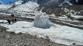 Están inspirados en las estupas de hielo ideadas por el indio Soanm Wancchuk.
