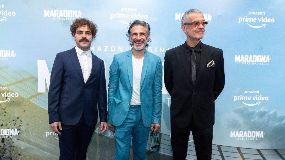 Peter Lanzani, Leo Sbaraglia y Jean Pierre Noher los representantes del Diez en "Maradona: sueño bendito"