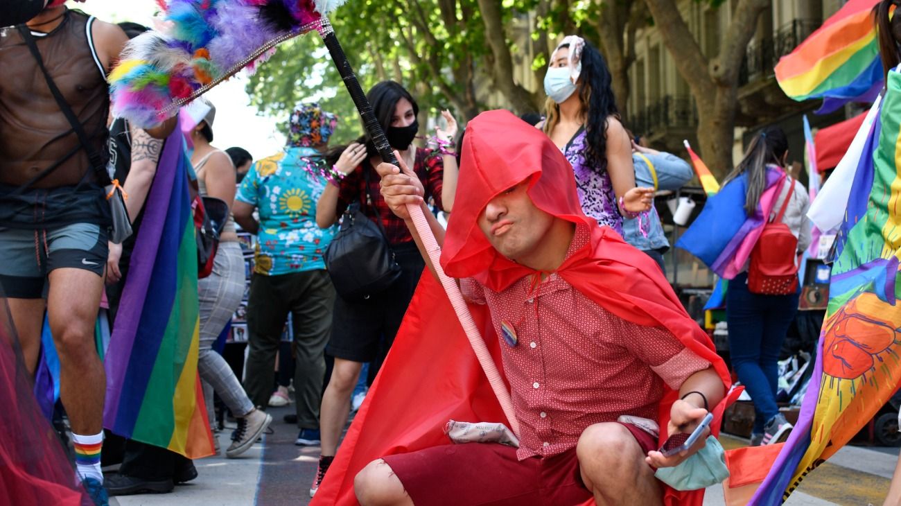 La Marcha del Orgullo LGBTIQ+ en Buenos Aires.