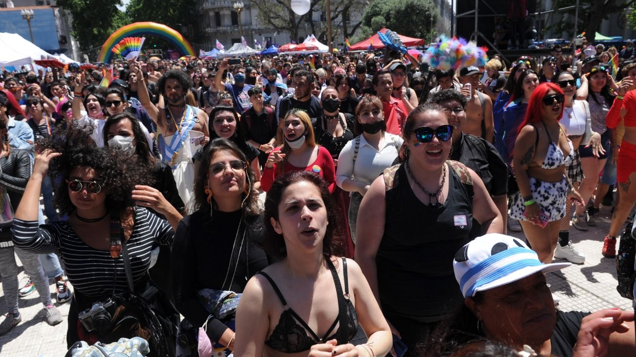 La Marcha del Orgullo LGBTIQ+ en Buenos Aires.