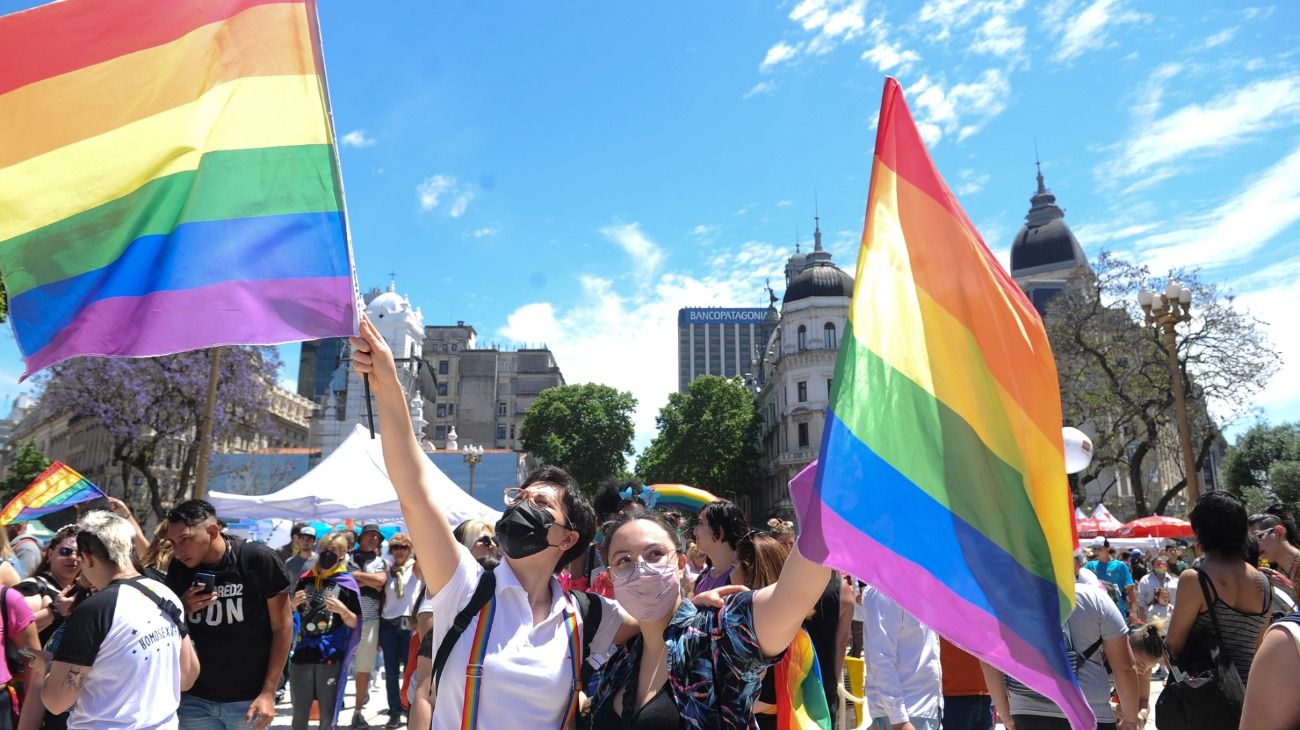 La Marcha del Orgullo LGBTIQ+ en Buenos Aires.