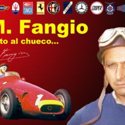 El doble homenaje tuvo lugar a 70 años de que Fangio ganara el primero de sus cinco títulos mundiales