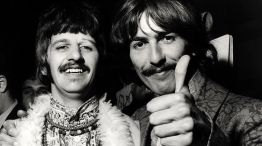 George Harrison y Ringo Starr
