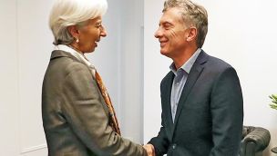 Christine Lagarde, Directora gerente del FMI (2011-2019), y Mauricio Macri