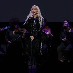 Christina Aguilera actúa en el escenario durante el evento MasterClass First Look en el Museo Whitney de Arte Americano en la ciudad de Nueva York. | Foto:Cindy Ord/Getty Images for MasterClass/AFP