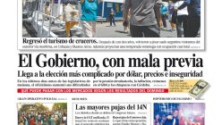 La tapa del Diario PERFIL del sábado 13 de noviembre de 2021.