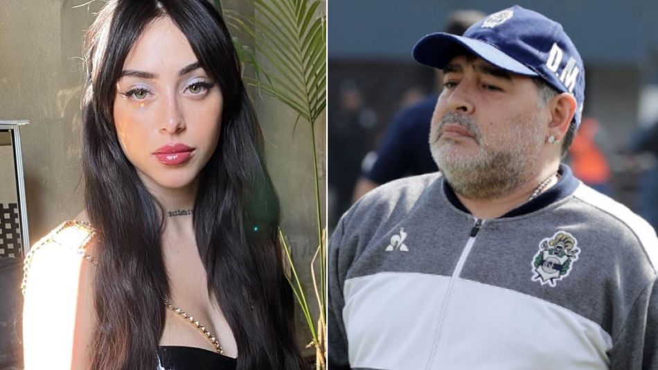 Nicki Nicole y Diego Maradona