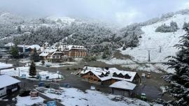 El Cerro Catedral fue uno de los más beneficiados por la caída de nieve.