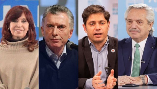 Cristina Fernández, Mauricio Macri, Axel Kicillof y Alberto Fernández. | CEDOC PERFIL