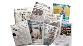 Tapas del Buenos Aires Herald de todas las épocas