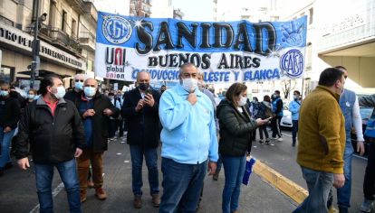 Héctor Daer en Plaza de Mayo.