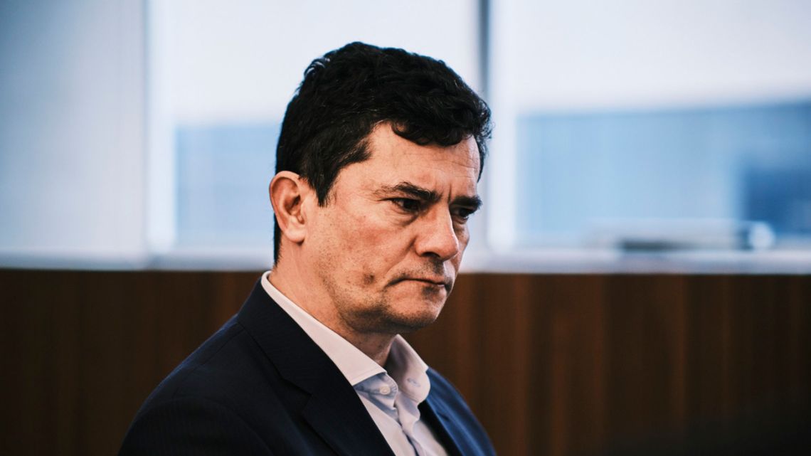 Sergio Moro, Brazilian former federal judge and justice minister, pictured during an interview in Brasilia, Brazil, on Wednesday, November 17, 2021. 
